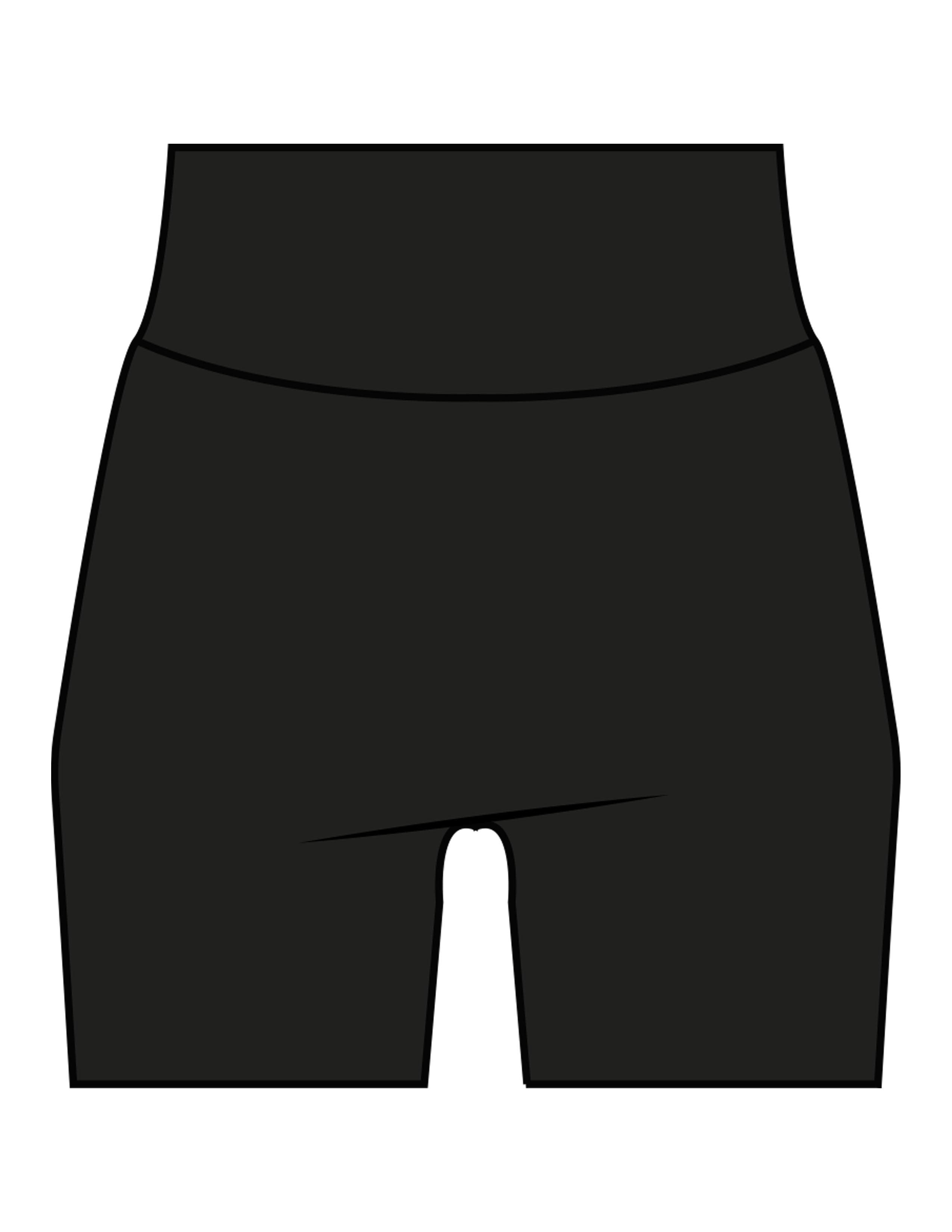 The Basic Short - Black - Tremble - Center Back - Printed - Cherry