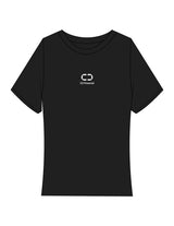 The Baby Tee - Black - C2 Financial - Center Chest Stacked - Printed - White