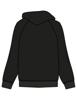 The Womens Hoodie - Black - Tremble - Center Chest Stacked Location - Printed - Cherry
