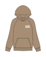 The Mens Hoodie - Sand - Pilates Phoenix - Left Chest & Center Back - Printed - Puff - White