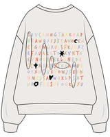 The Mens Crewneck - Bone - The Supper Club - Left Chest & Full Back - Full Color