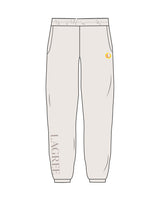 The Womens Sweatpants - Bone - Scorch Fitness - Left Leg Embroidered & Right Leg Printed - Full Color