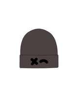 The Beanie - Dark Gray - Rumble - Center Brim - Embroidered - Black