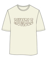 The Womens Oversized Tee - Buter - Rumble - Center Chest - Walnut