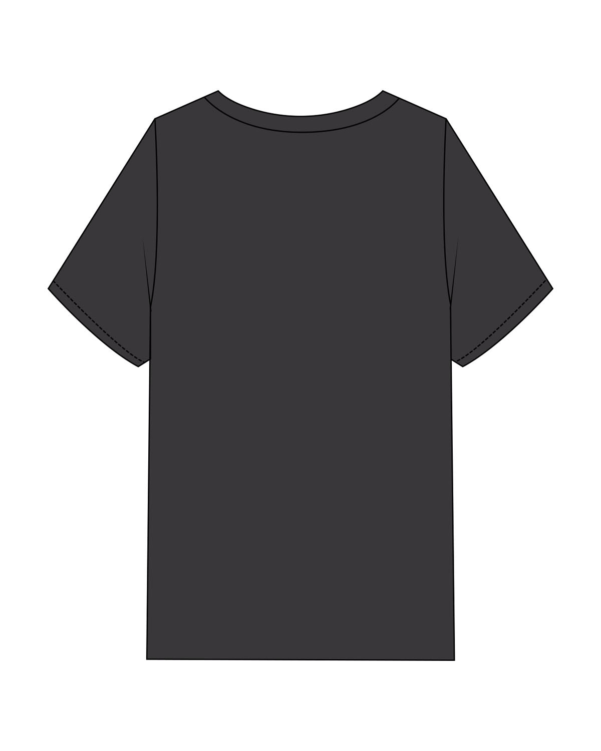 The Mens Heavyweight Tee - Washed Charcoal - Corefire - Center Chest "COREFIFRE" - Printed - Tone on Tone