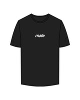 The Mens Tee - Black - Training Mate - Center Chest - Printed - White