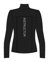 The Zip Jacket - Black - Evolve Lagree - Left Chest & Back Center Spine - White