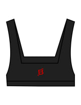 The Box Cut Bra - Black - Tremble - Center Chest "STAFF" & Center Back - Printed - Cherry