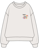 The Mens Crewneck - Bone - The Supper Club - Left Chest & Full Back - Full Color