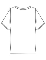 The Baby Tee - White - Lagree Fit Studio - Center Chest - Printed - Blue