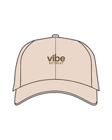 The Dad Hat - Stone - Vibe MVMT - Center Crown Stacked - Embroidered - Brown