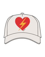The Canvas Cap - Bone - Revolve Pilates - Center Crown Heart & Lightning Bolt - Printed - Full Color