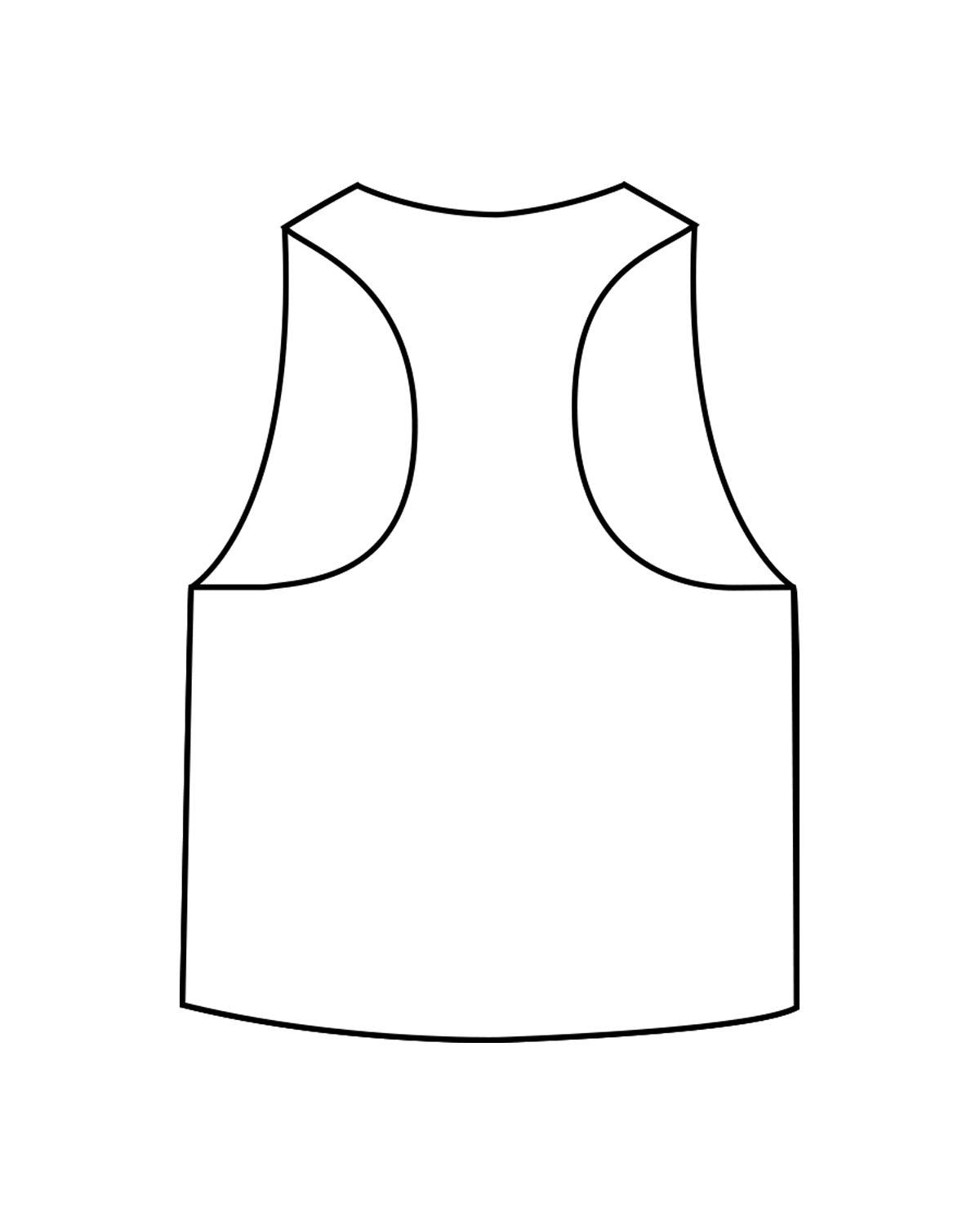 The Crop Muscle Racerback - White - Bodicore - Center Chest - Printed - Black