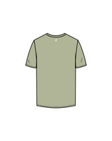 The Mens Tee - Pistachio - Koch - Back Neckline - White