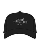 The Dad Hat - Black - Ignite Barre & Fitness - Center Crown - Embroidered - White