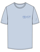 The Mens Tee - Powder - Pivot - ALS - Left Chest Stacked & Back Stacked "CAT" - Printed - Full Color