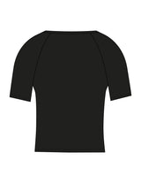 The Short Sleeve Crop - Black - Team Sculpted - Center Chest Stacked - Printed - White