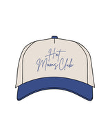 The Canvas Cap - Natural / Liberty - New Mom School - Center Crown Stacked & Left Side - Embroidered - Liberty