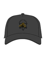 The 5 Panel Trucker Hat - Charcoal - Crossfit Trifecta - Center Crown - Printed - Full Color