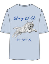 The Womens Oversized Tee - Powder - Pivot - ALS - Left Chest Stacked & Back Stacked "CAT" - Printed - Full Color