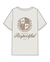 The Mens Heavyweight Tee - Washed Bone - Raising Rock - Left Chest & Back Center - Printed - Brown