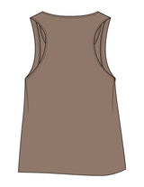 The Crop Tank - Cacao - Align Pilates Studio - Center Chest - Printed - Off White
