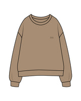 The Womens Crewneck - Sand - Aesthetics Injector - Left Chest - RN - Tone on Tone