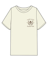 The Mens Heavyweight Tee - Butter - Left Chest - Walnut