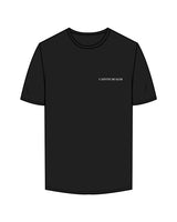 The Womens Tee - Black - Bean Head - Left Chest & Back Center - Icon - White
