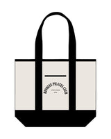 The Contrast Tote Bag - Natural / Black - Center Body Aarc - Printed Black