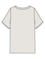 The Mens Heavyweight Tee - Washed Bone - Team Sculpted - Left Chest & Left Sleeve - Printed - Black