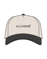 The Canvas Cap - Natural / Coal - ALCHEME - Center Crown - Embroidered - Coal