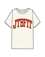 The Mens Heavyweight Tee - Off White - JTB Fit - Center Chest & Back Stacked - Printed - Red