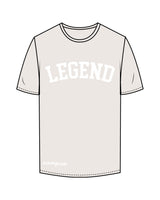 The Mens Tee - Bone - Training Mate - Center Chest & Bottom Right - Printed - White
