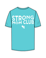 The Mens Tee - Teal - F4Mom-TriValley - Center Chest Stacked & Center Back Stacked - Printed - White