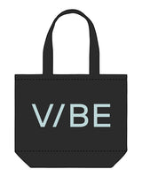 The Tote Bag - Black - The Vibe - Center body - Printed - Blue