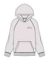 The Mens Hoodie - Bone -  Lagree Versa - Left Chest Stacked & Center Back - Printed - Chocolate (402d24)