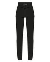 The Basic Legging - Black - GlowPilates - Center Back "GLOW" - Printed - White