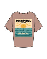 The Crop Tee - Clay - Dawn Patrol - Left Chest & Center Back - Full Color
