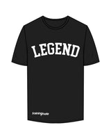 The Mens Tee - Black - Training Mate - Center Chest & Bottom Right - Printed - White