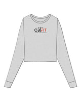 The Micro Rib Crop Long Sleeve - Heather  - CB Fit - Chest - Printed - Full Color
