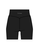 The Basic Short - Black - Flightform -  Back Center Waist - White