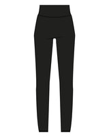 The Basic Legging - Black - GlowPilates - Center Back "GLOW" - Printed - White