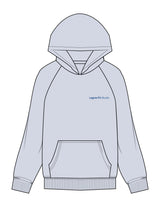 The Mens Hoodie - Washed Powder - Lagree Fit Studio - Left Chest & Back Stacked - Printed - Full Color