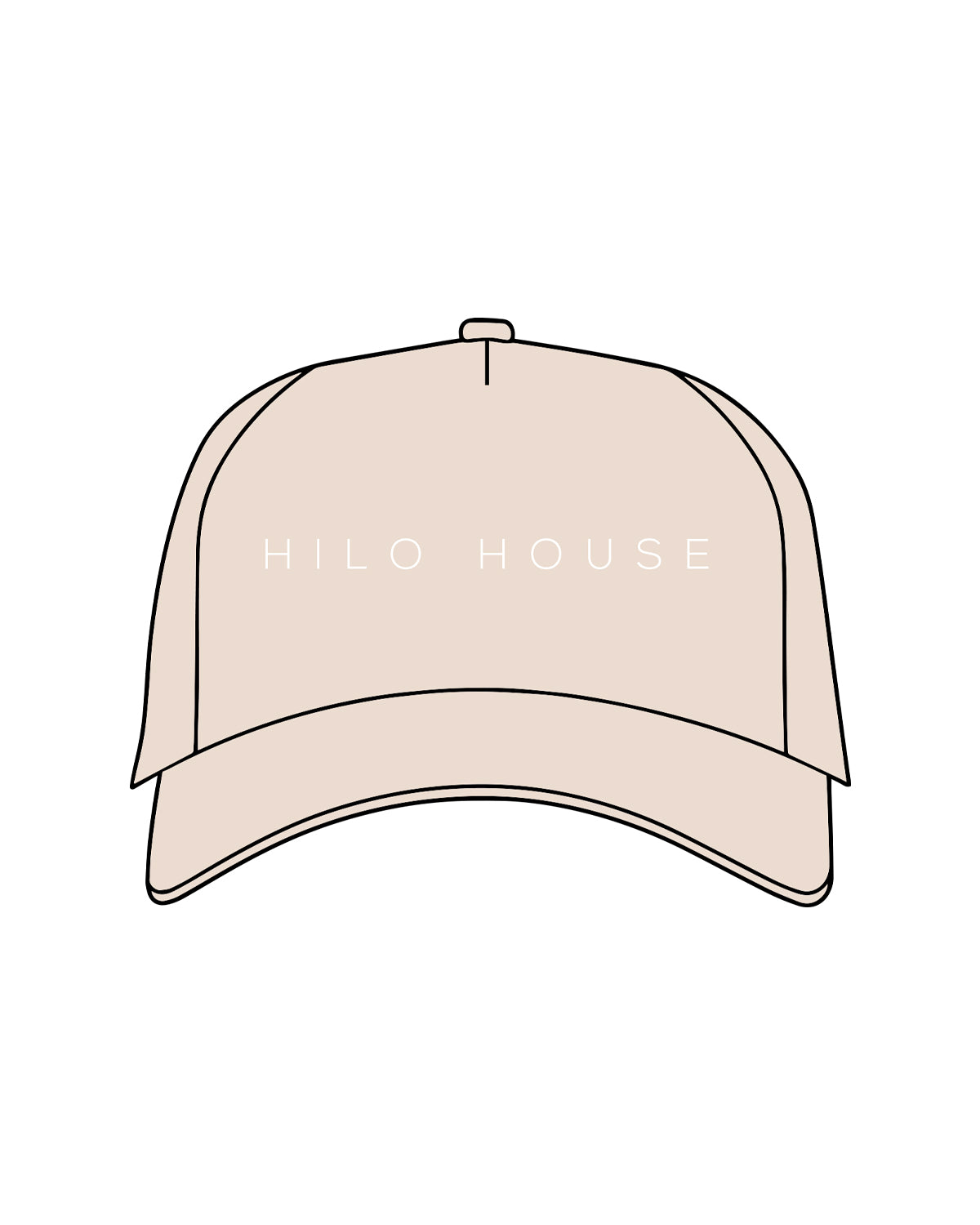 The Foam Trucker - Stone - Hilo House - Center Chest - White