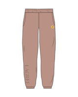 The Womens Sweatpants - Clay - Scorch Fitness - Left Leg Embroidered & Right Leg Printed - Full Color