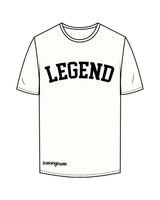 The Mens Tee - Off White - Training Mate - Center Chest  & Bottom Right - Printed - Black