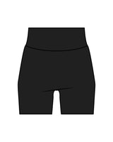 The Basic Short - Black - Flightform -  Back Center Waist - White