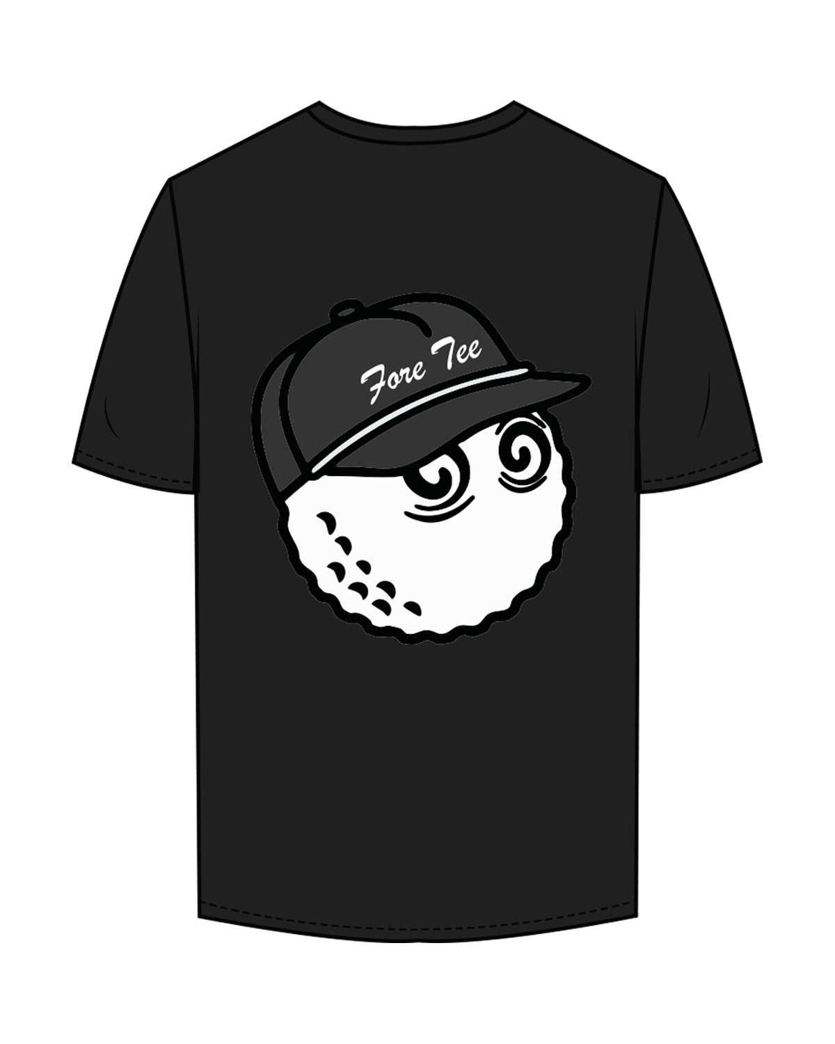 The Mens Tee - Black - James Forty - Left Chest & Back - Printed - Full Color