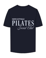 The Mens Tee - Navy - Revolve Pilates - Left Chest "R" & Back Stacked - Printed - Powder